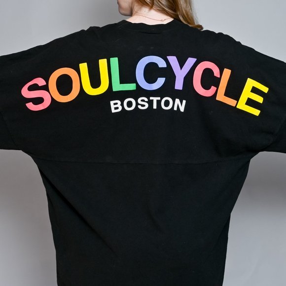 SOULCYCLE Boston Rainbow Skull Black Spirit Jersey - Picture 7 of 8